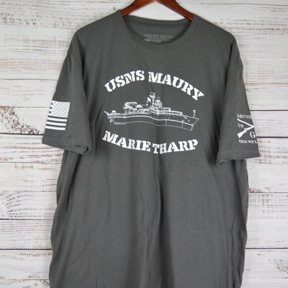 Grunt Style Other - Grunt Style Men's USNS Maury Marie Tharp Shots Fired Size 2X XXL 2XL NEW